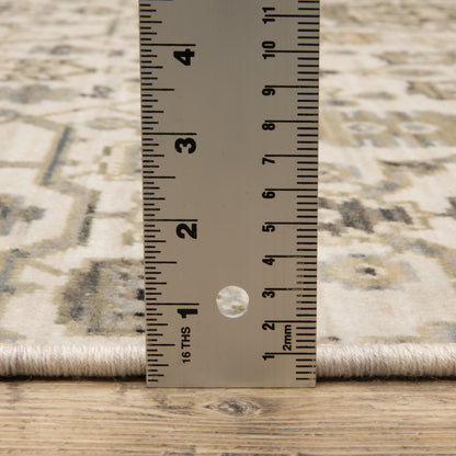 Acacia Oriental Ivory/ Gold Cut Pile Rug