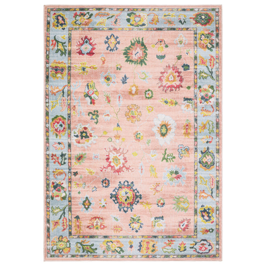 Addison ADD01 Pink Distressed Rug