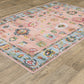 Addison ADD01 Pink Distressed Rug