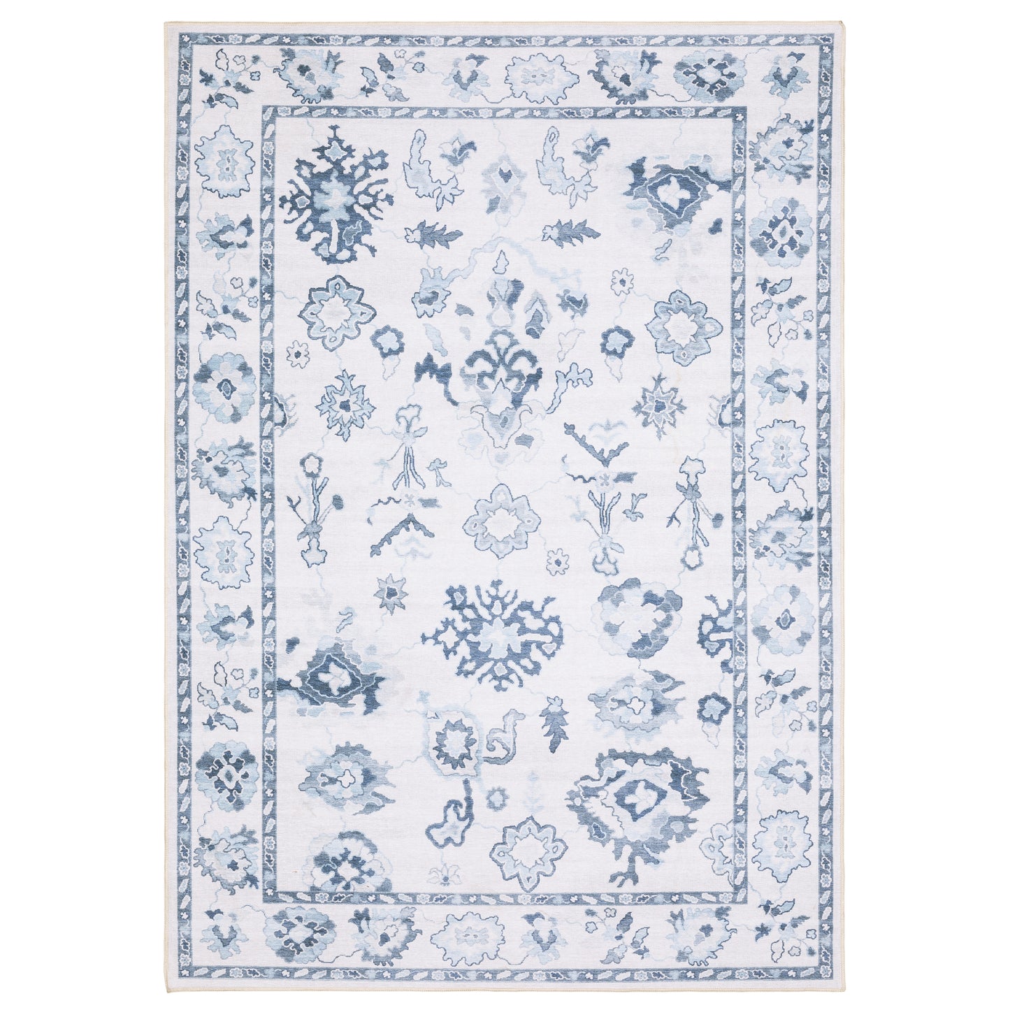 Addison ADD02 Ivory Distressed Rug