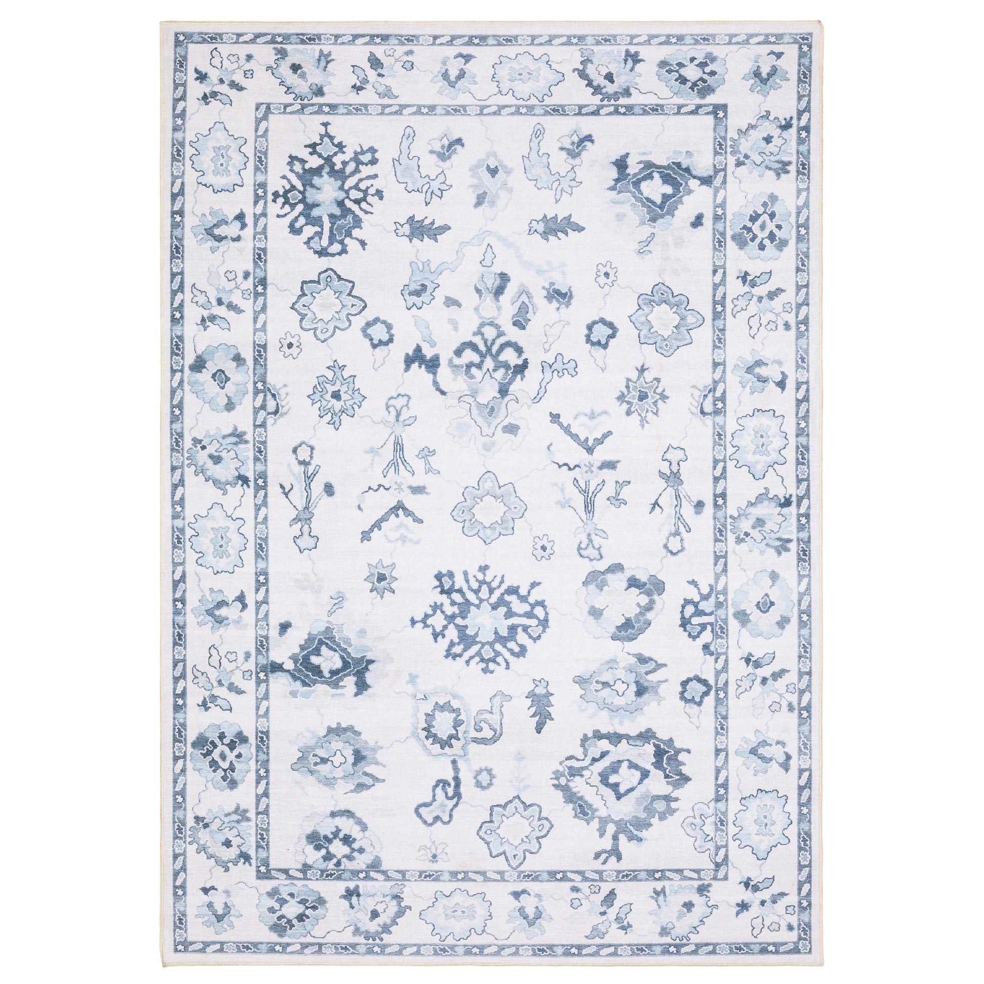 Addison ADD02 Ivory Distressed Rug
