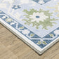 Addison ADD05 Blue Floral Rug