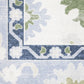 Addison Floral Blue/ Green Oriental Flat Weave Rug