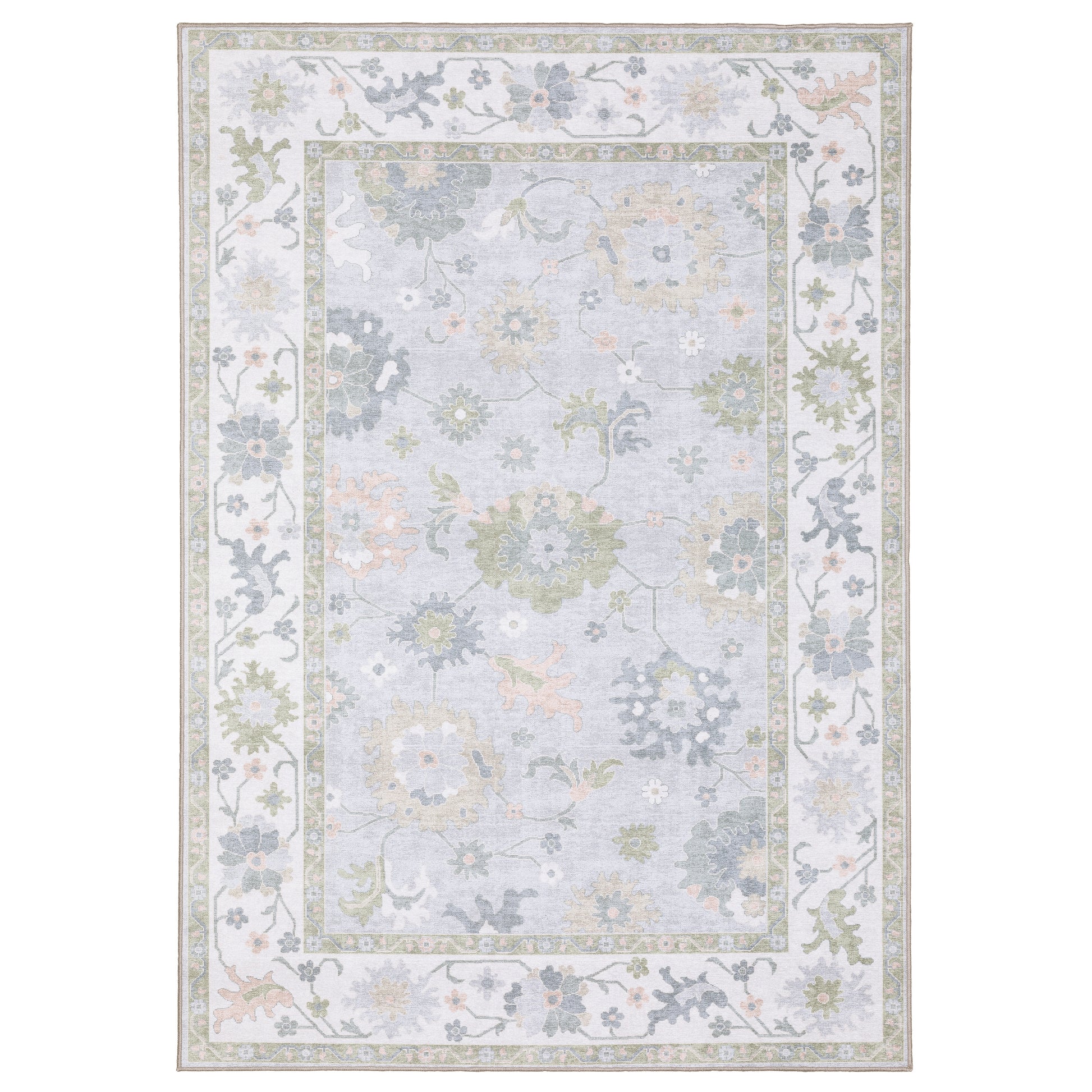 Addison ADD06 Blue Floral Rug