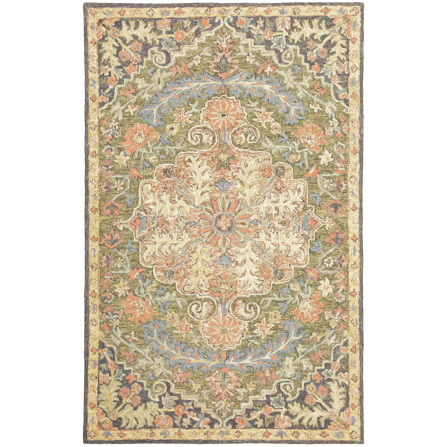Alfresco 28401 Blue Medallion Rug