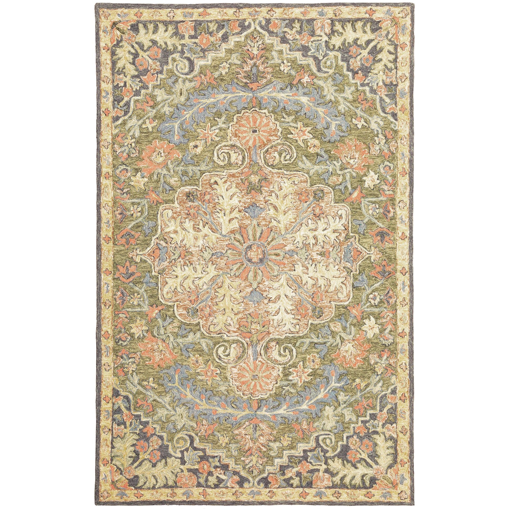 Alfresco 28401 Blue Medallion Rug