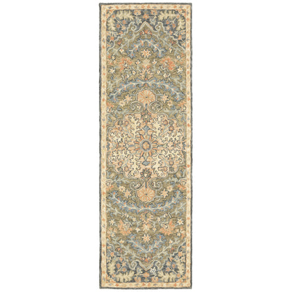 Alfresco 28401 Blue Medallion Rug
