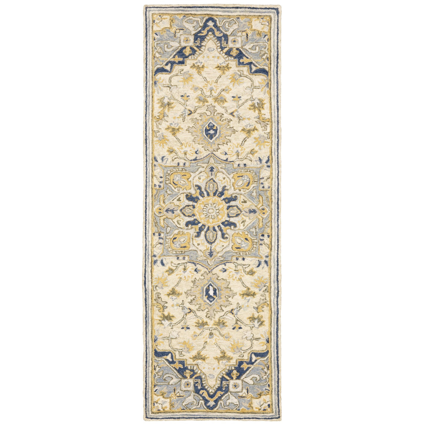 Alfresco 28402 Blue Medallion Rug