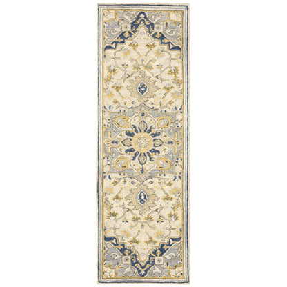 Alfresco 28402 Blue Medallion Rug