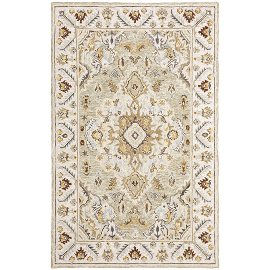 Alfresco 28403 Ivory Medallion Rug