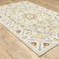 Alfresco 28403 Ivory Medallion Rug