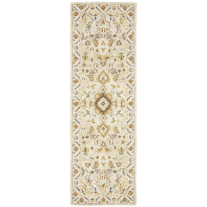 Alfresco 28403 Ivory Medallion Rug