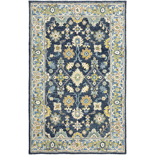 Alfresco 28405 Navy Oriental Rug
