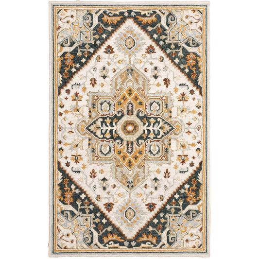 Alfresco 28407 Ivory Medallion Rug