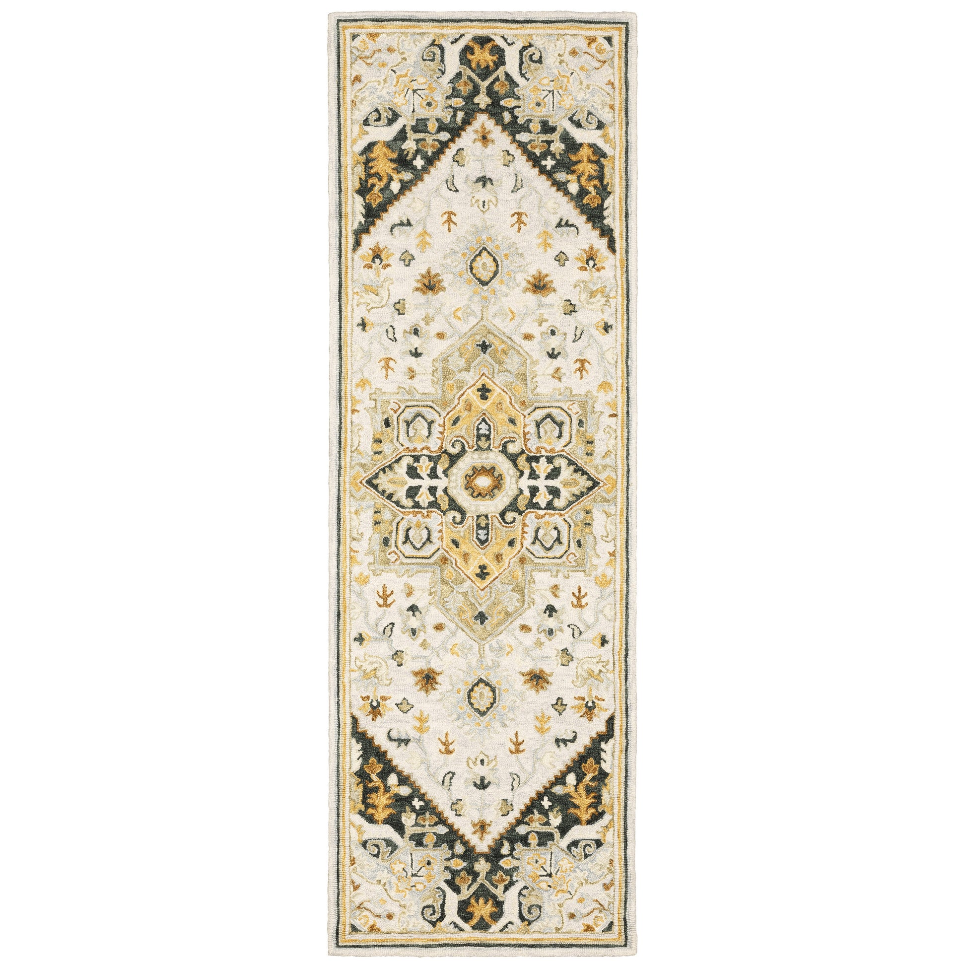 Alfresco 28407 Ivory Medallion Rug