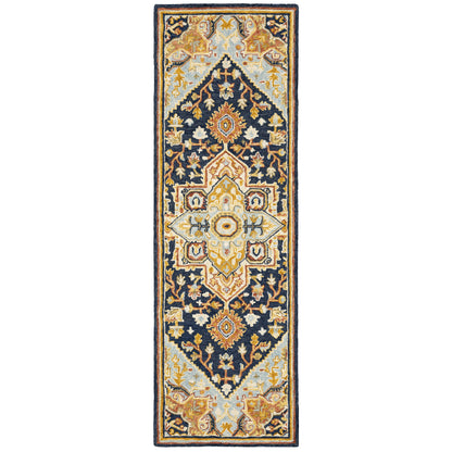 Alfresco 28408 Navy Medallion Rug
