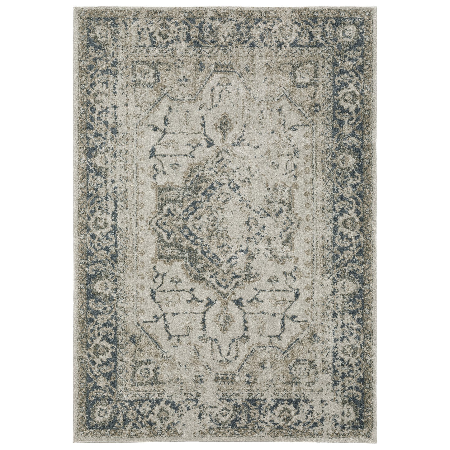 Alton 002W9 Beige Distressed Rug
