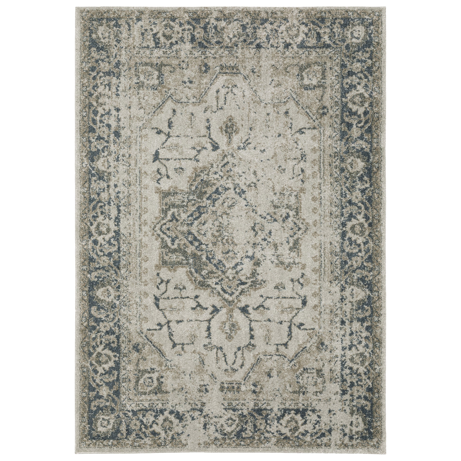 Alton 002W9 Beige Distressed Rug