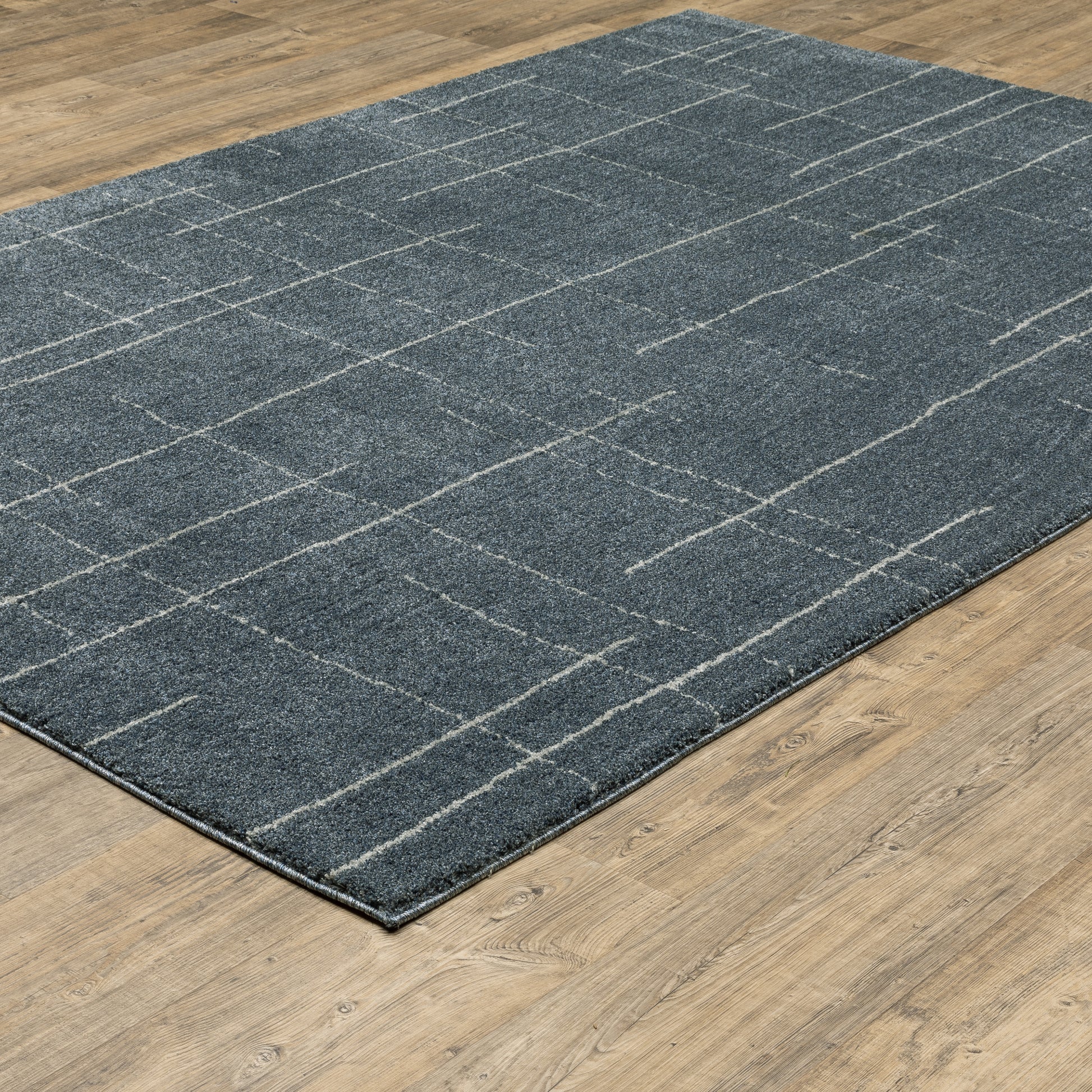 Alton 040B9 Blue Solid Rug