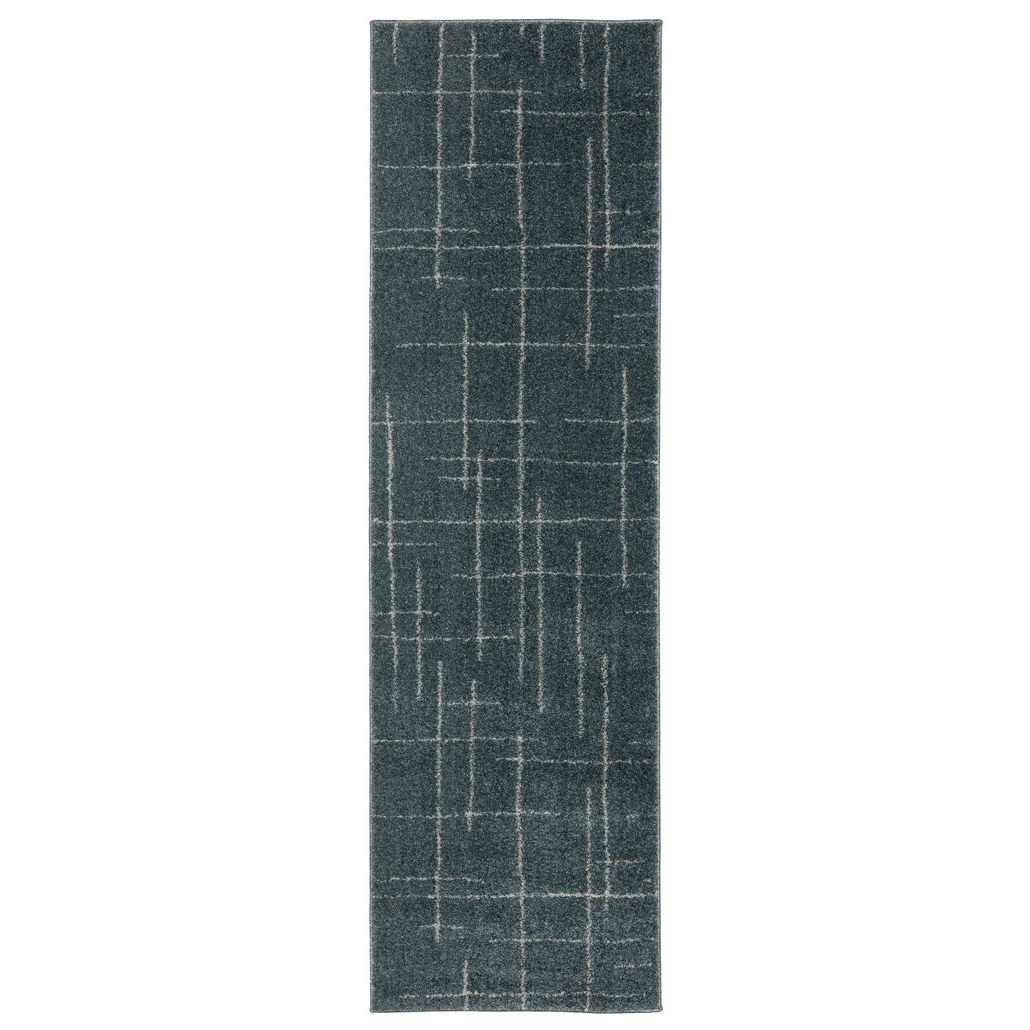 Alton 40B Blue/ Beige Solid Geometric Rug
