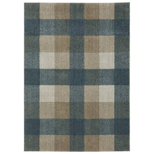 Alton 5093X Blue Distressed Rug