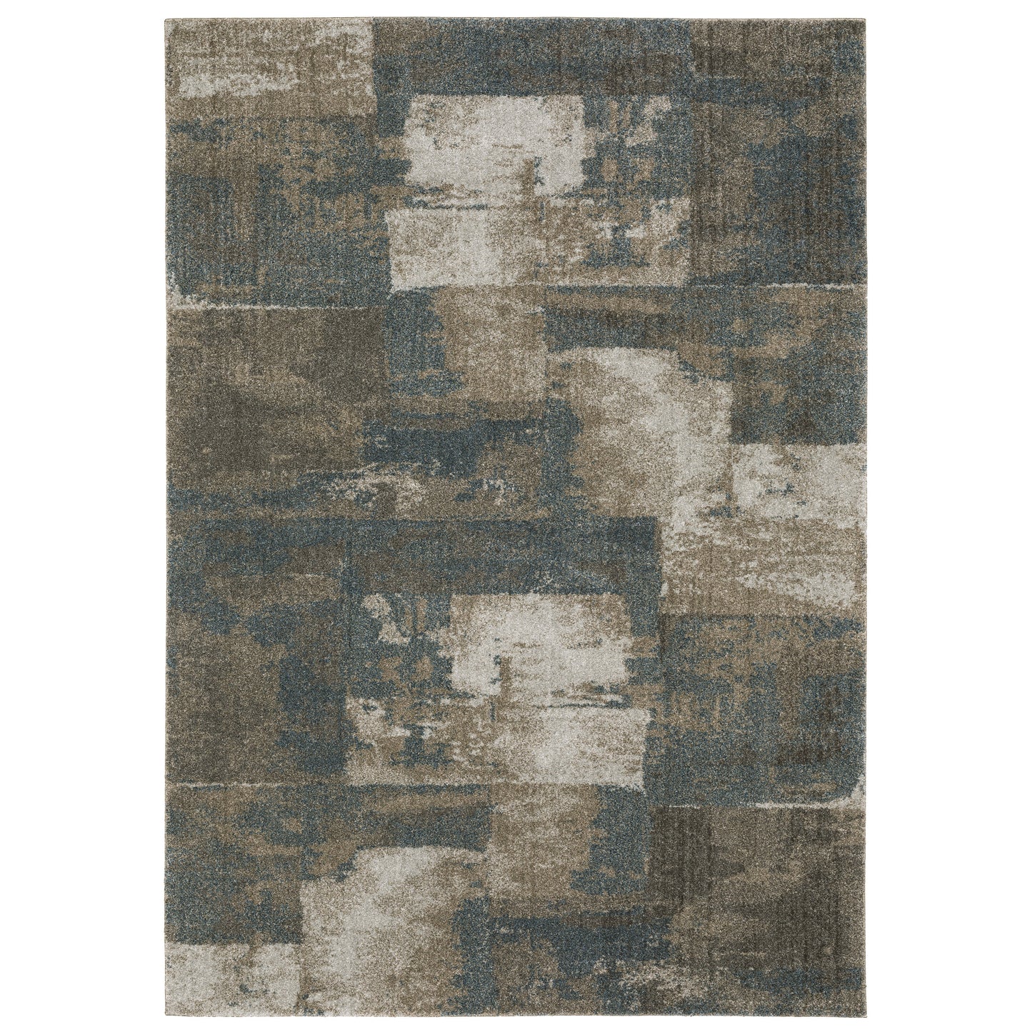 Alton 532B9 Blue Distressed Rug