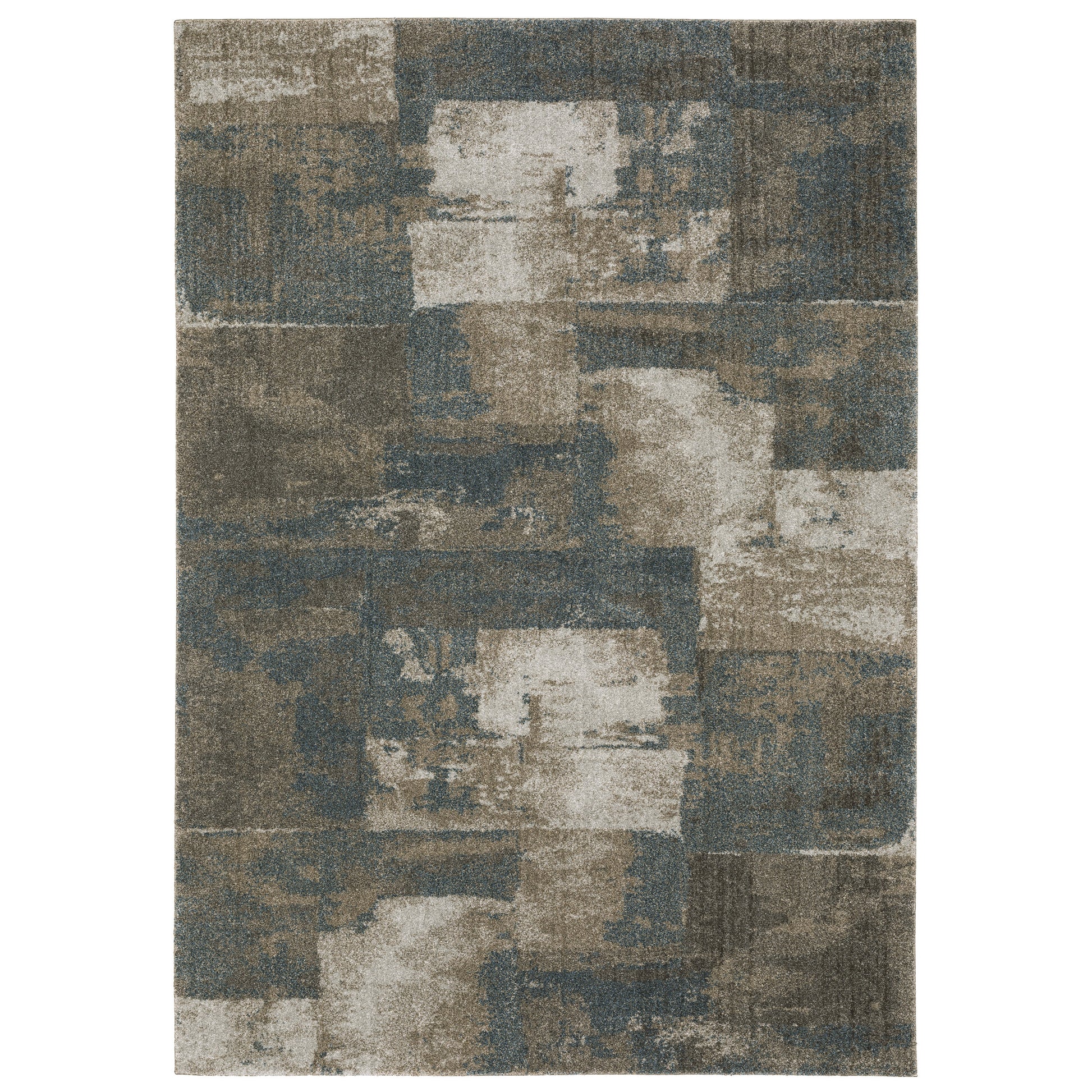 Alton 532B9 Blue Distressed Rug