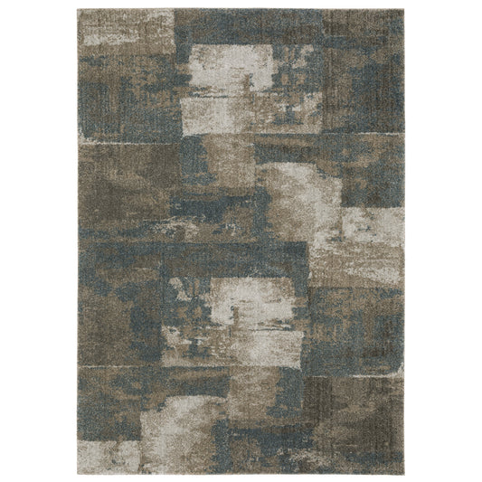 Alton 532B9 Blue Distressed Rug