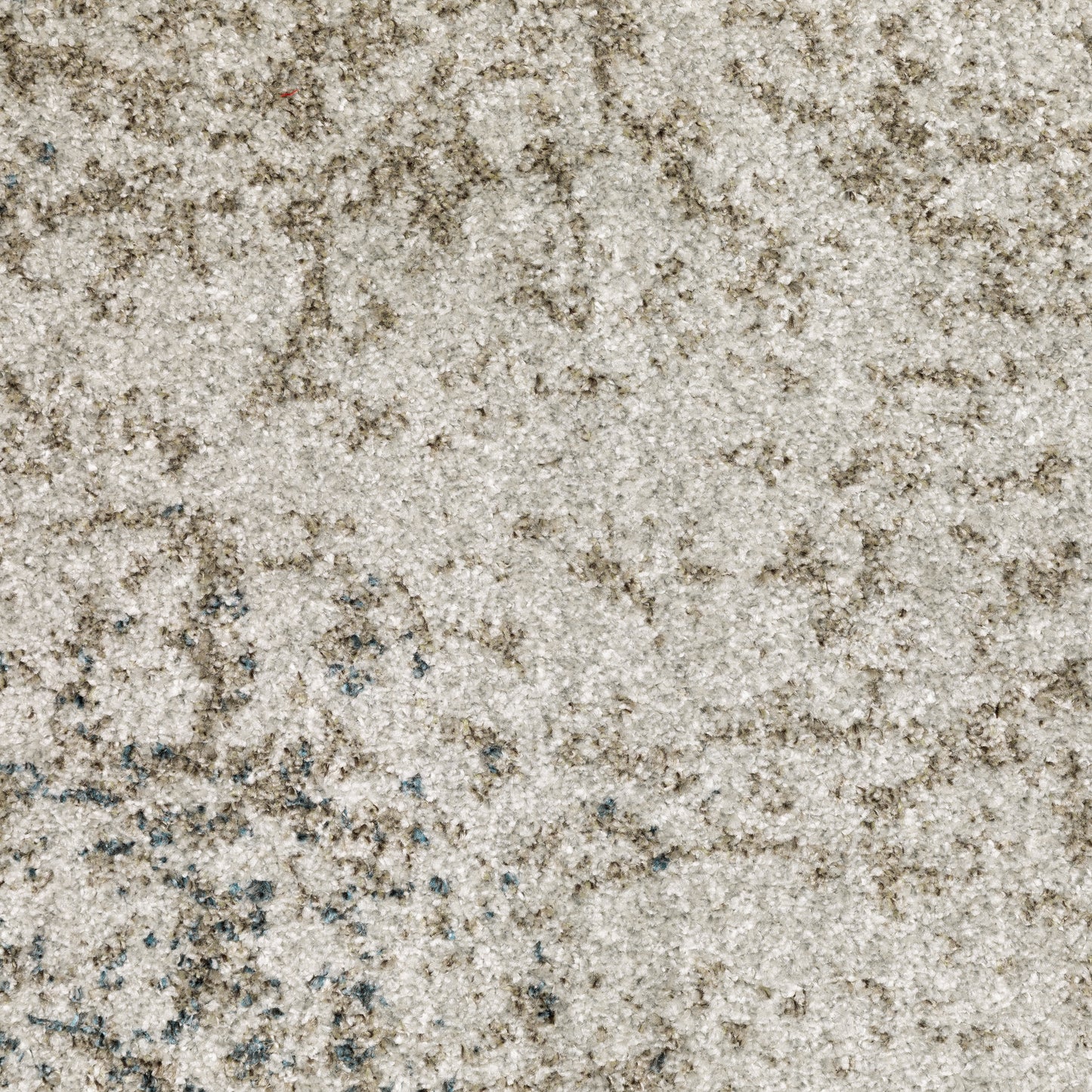 Alton Distressed Beige/ Grey Oriental Cut Pile Rug