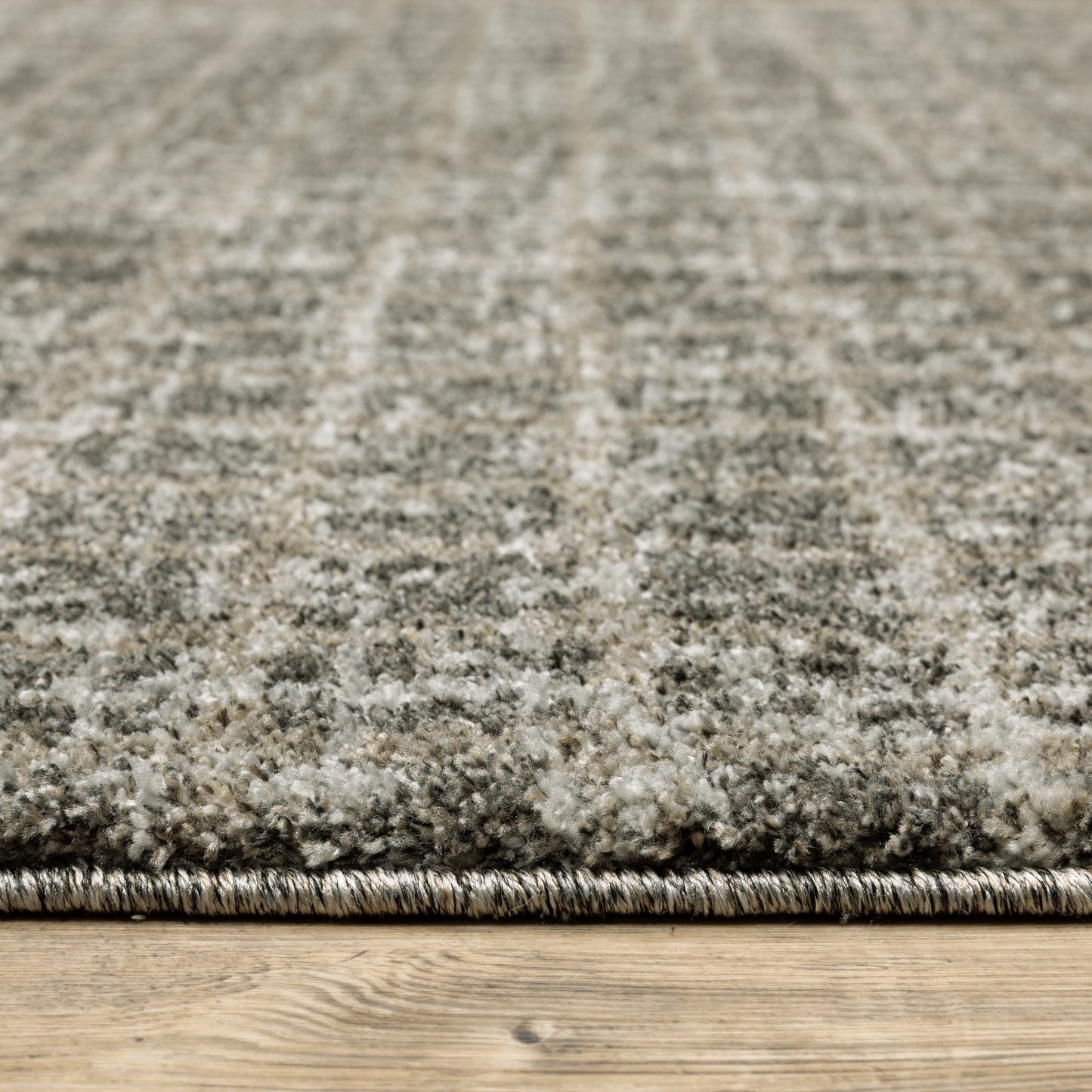 Alton Distressed Brown/ Beige Geometric Cut Pile Rug