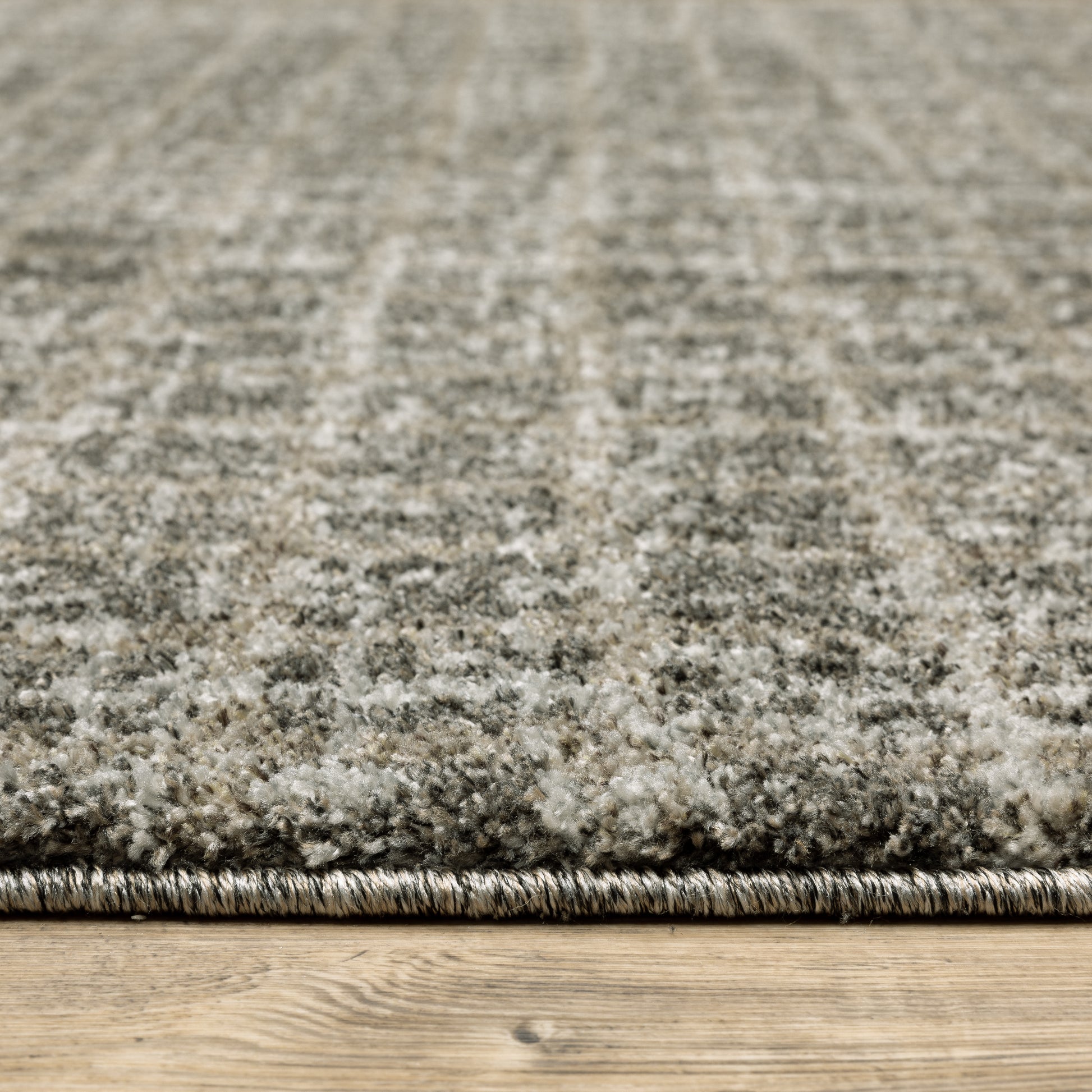 Alton Distressed Brown/ Beige Geometric Cut Pile Rug