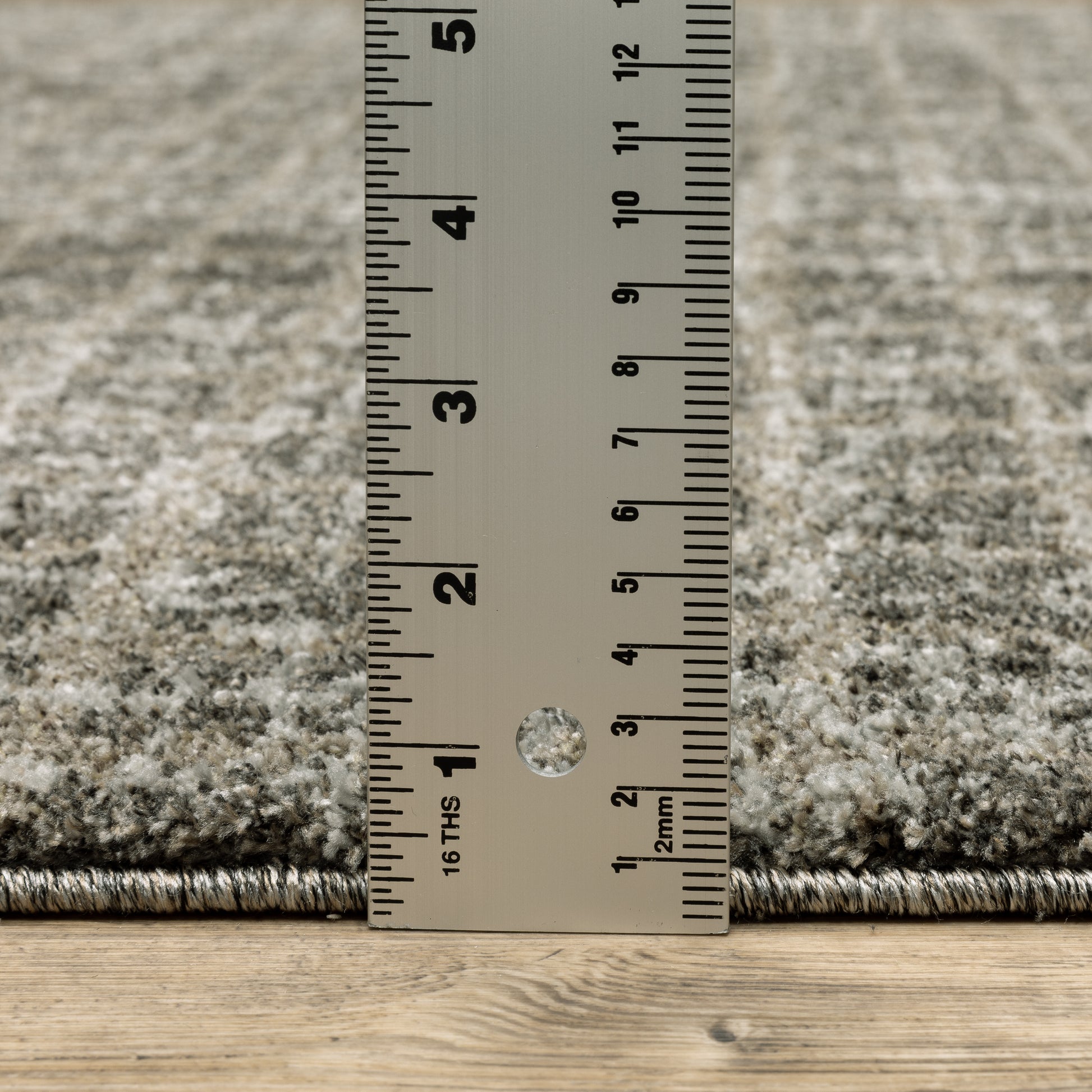 Alton Distressed Brown/ Beige Geometric Cut Pile Rug