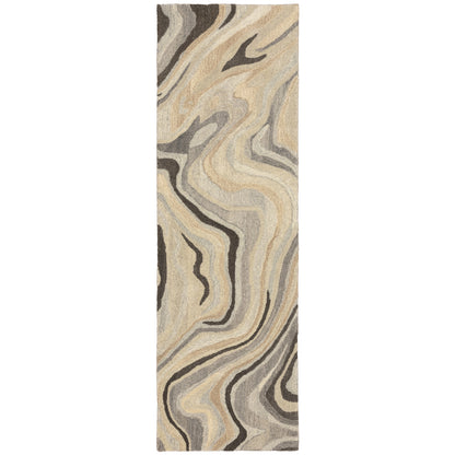 Anastasia 68007 Beige Abstract Rug