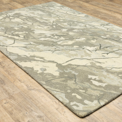 Anastasia Abstract Beige/ Ivory Cut Pile Rug