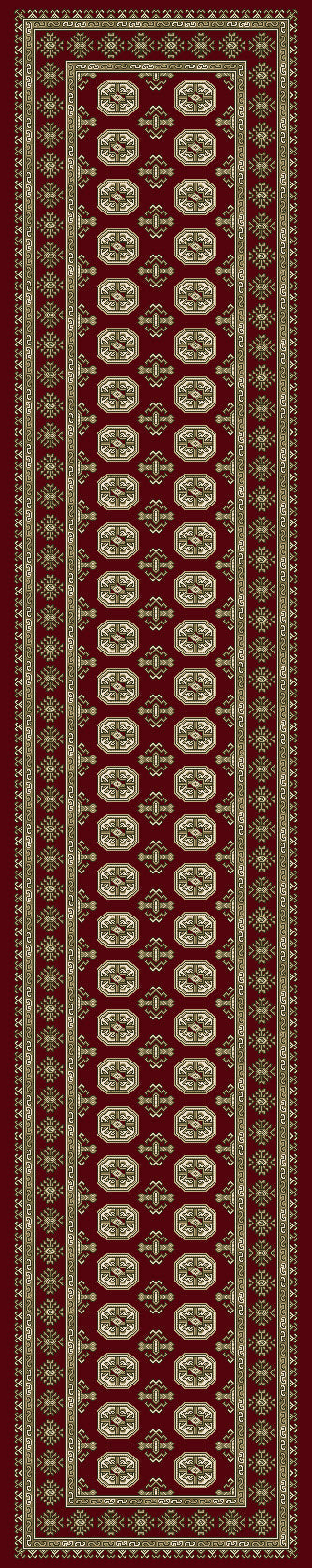 Ancient Garden 57102 Red/Beige