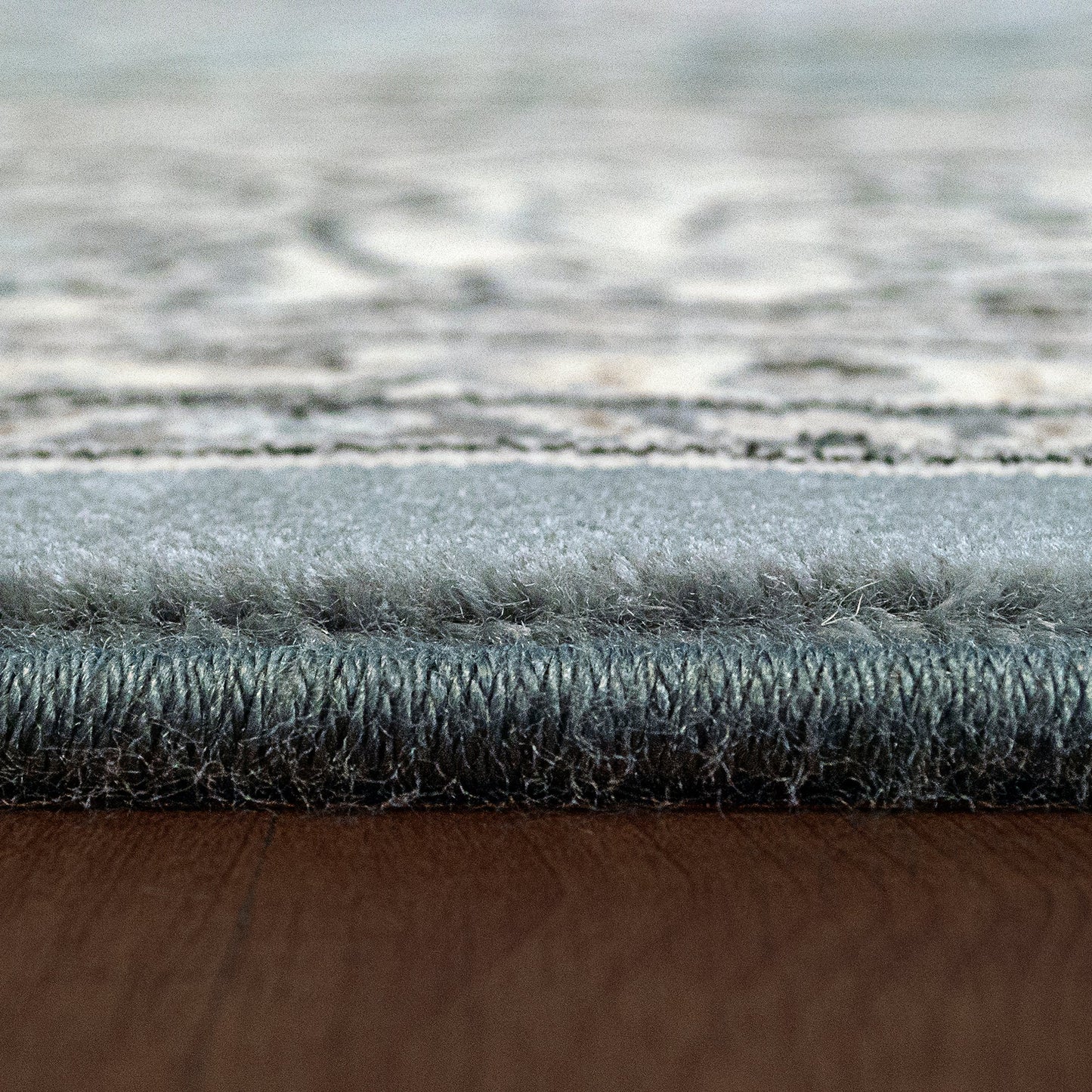Ancient Garden 57119 Steel Blue/Cream