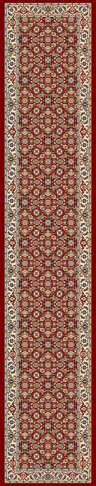 Ancient Garden 57011 Red/Ivory