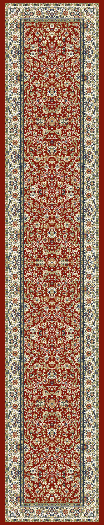 Ancient Garden 57078 Red/Ivory