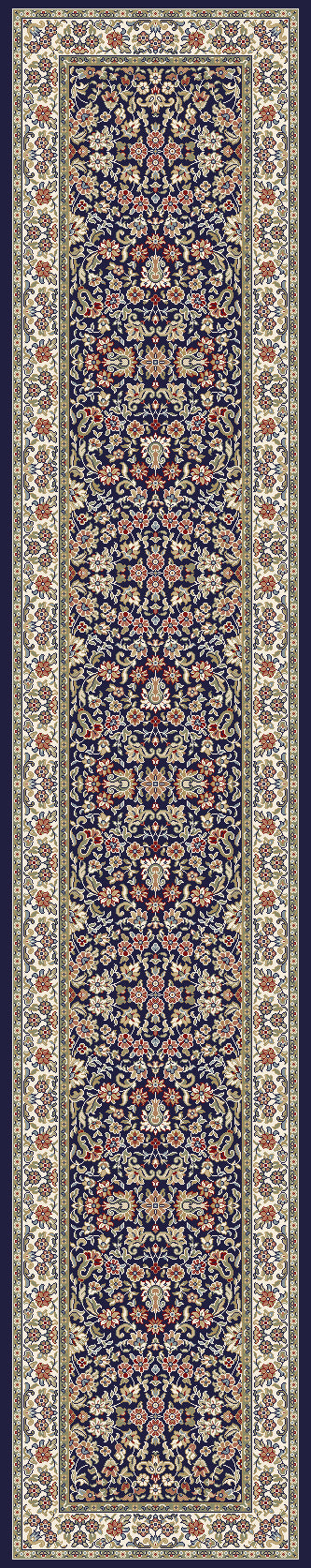 Ancient Garden 57078 Blue/Ivory