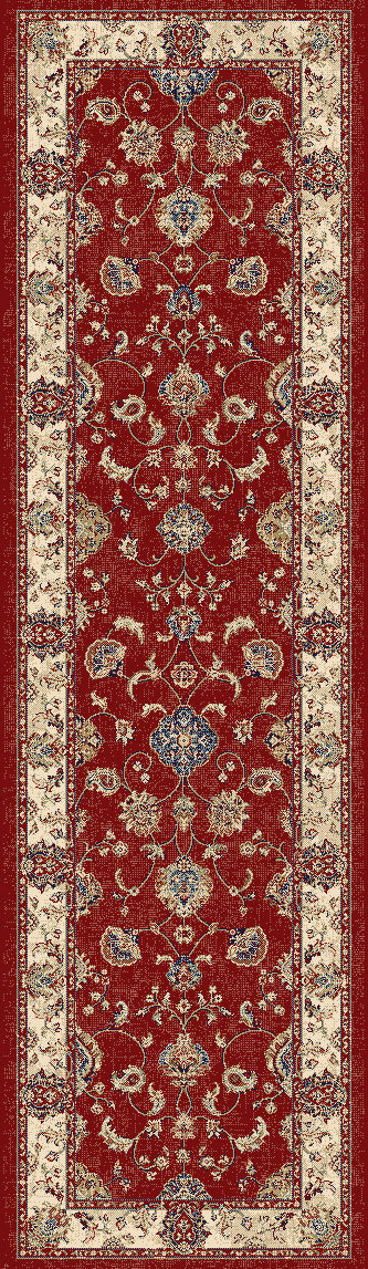 Ancient Garden 57158 Red/Ivory