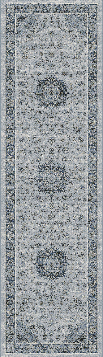 Ancient Garden 57559 Silver/Blue