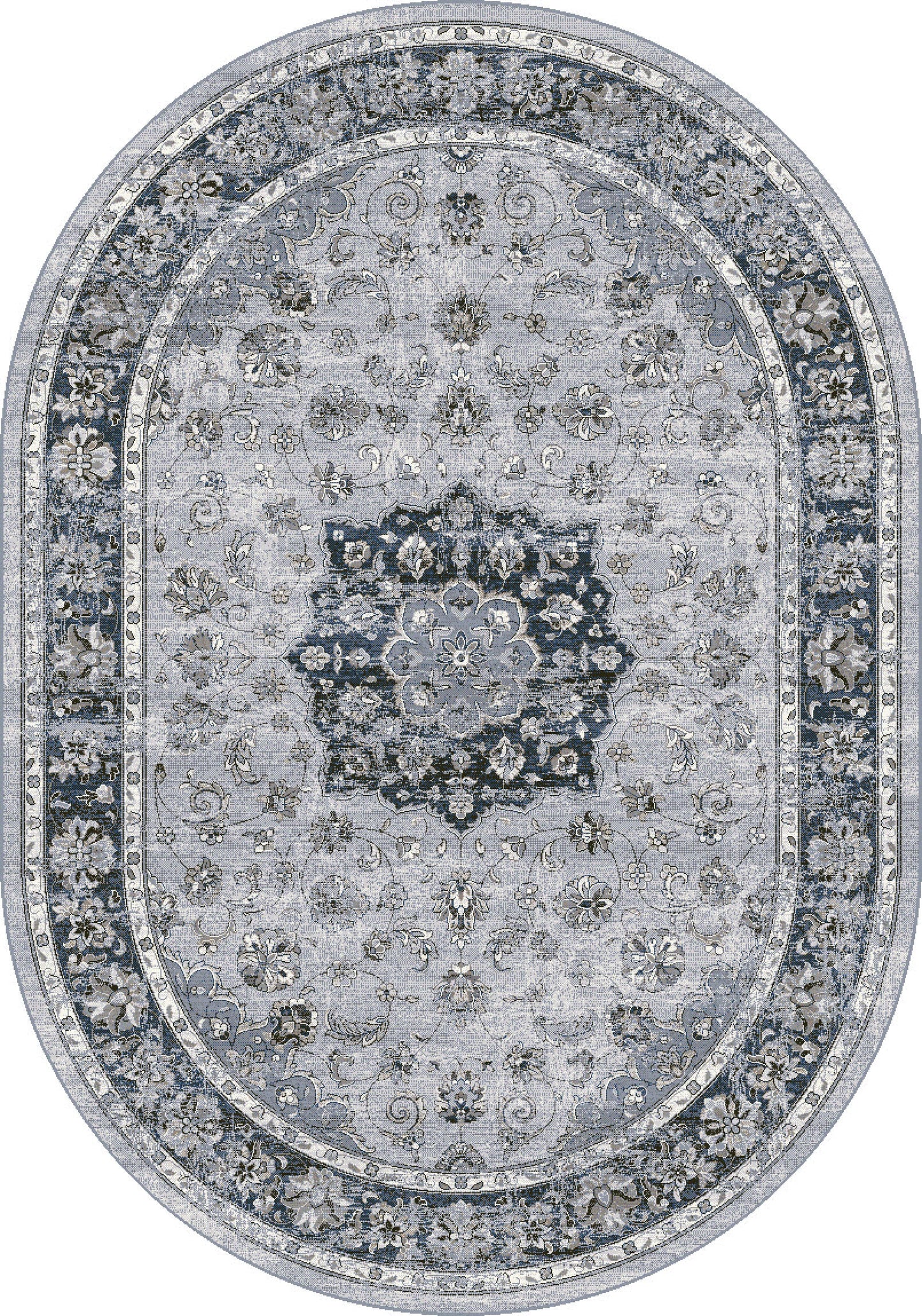 Ancient Garden 57559 Silver/Blue