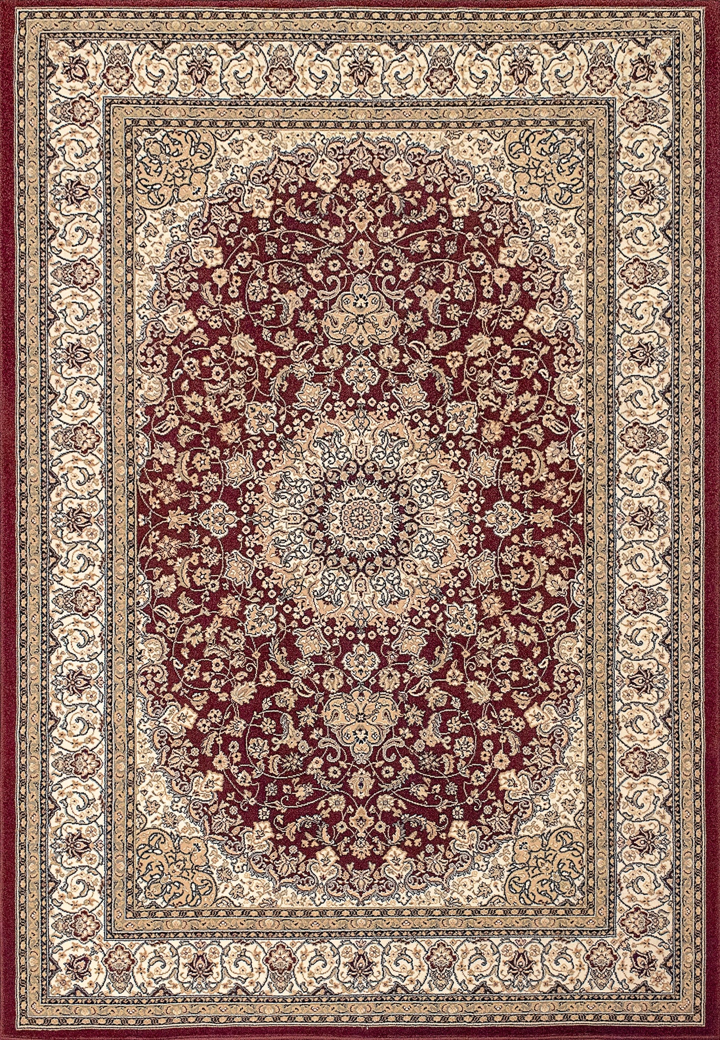 Ancient Garden 57119 Red/Ivory
