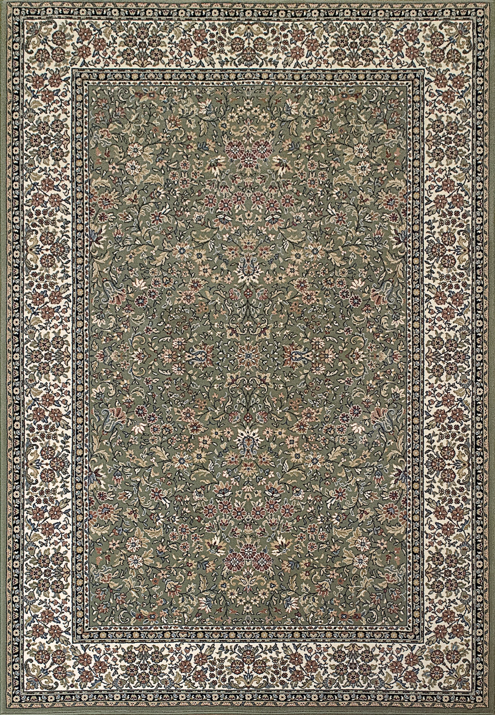 Ancient Garden 57078 Green/Ivory
