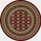 Ancient Garden 57102 Red/Beige