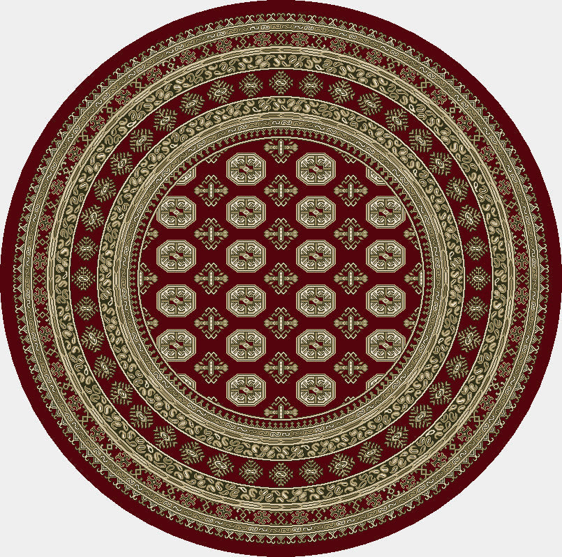 Ancient Garden 57102 Red/Beige