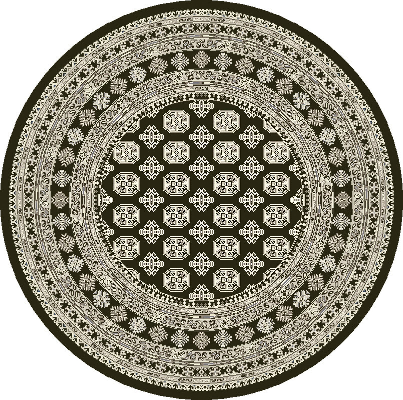 Ancient Garden 57102 Charcoal/Silver