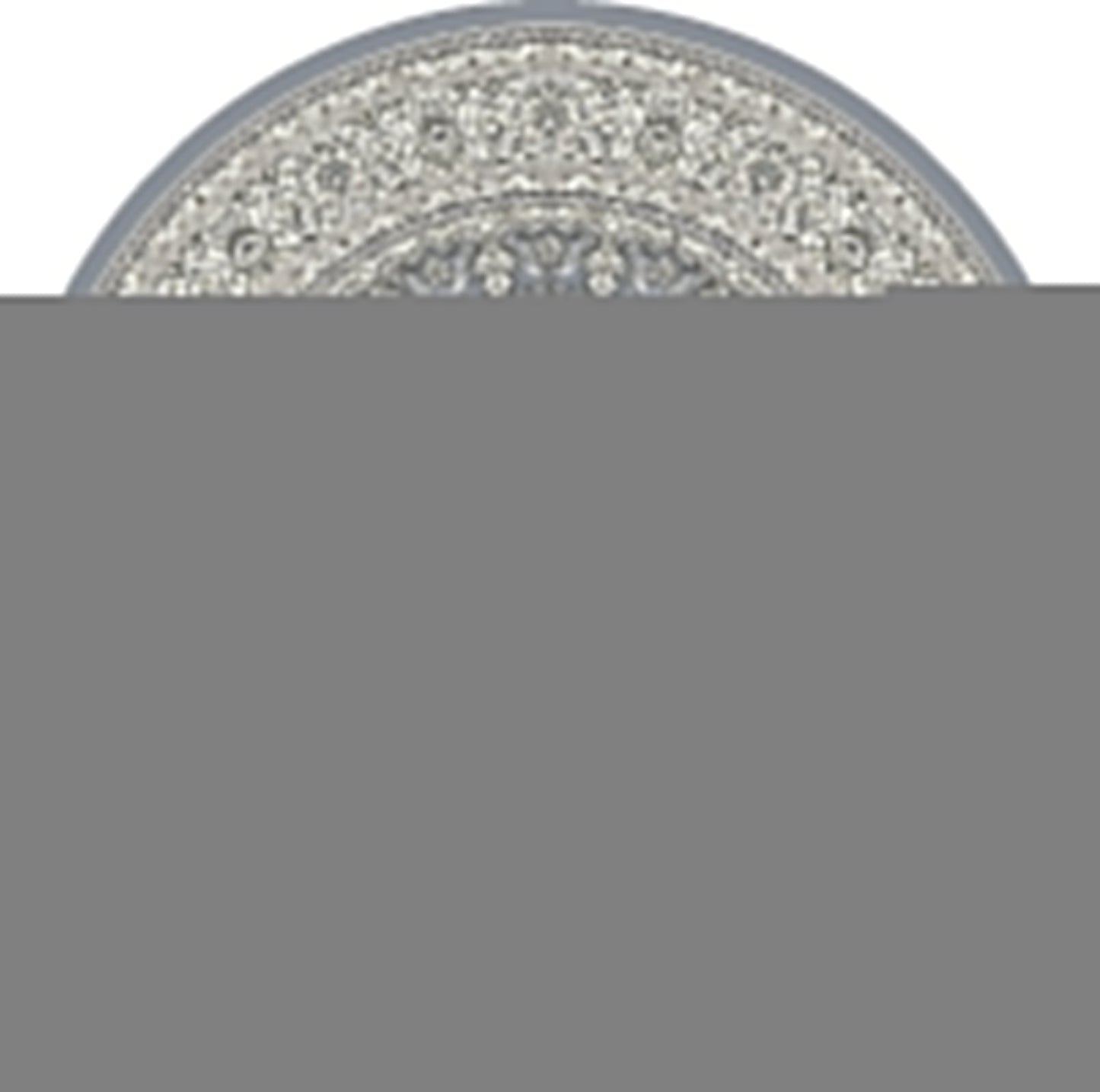 Ancient Garden 57119 Steel Blue/Cream