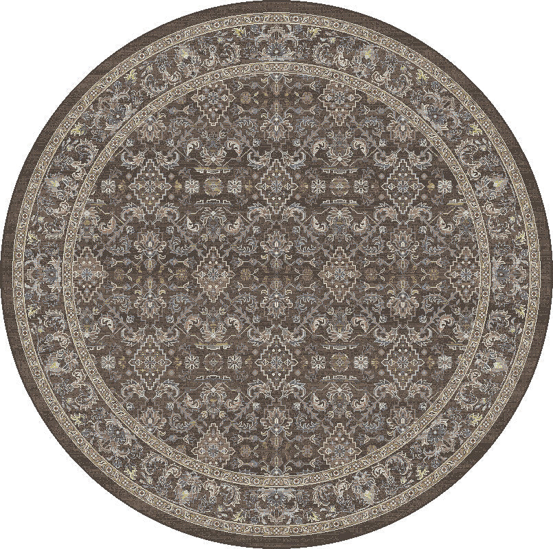 Ancient Garden 57276 Dark Brown/Beige/Blue