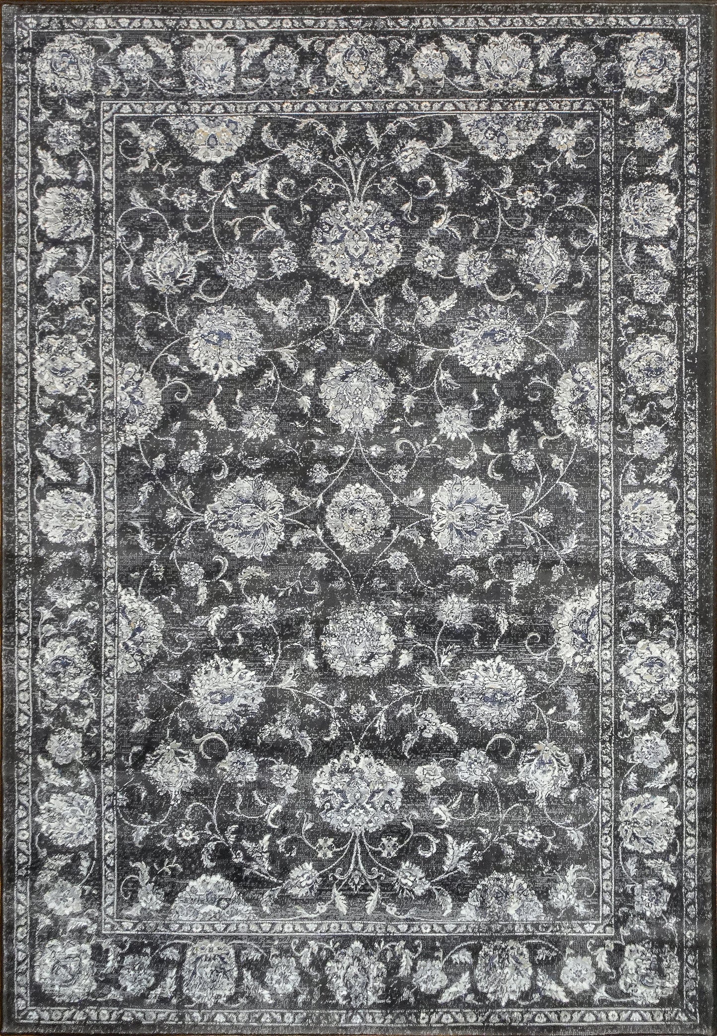 Ancient Garden 57126 Charcoal/Silver